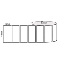 Thermal Permanent Label Roll (40mm x 15mm)