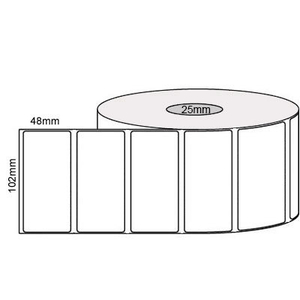 Thermal Perm Label Roll (102mm x 48mm)