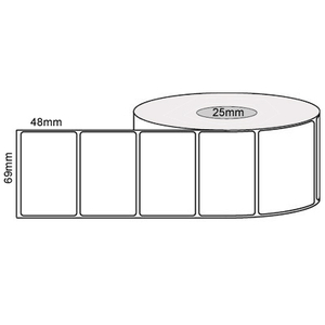 Thermal Permanent Label Roll (69mm x 48mm)